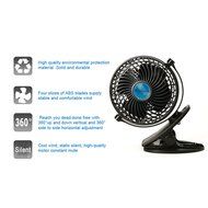 Bomwill 5-inch Clip-on Fan USB 360 Degree Tilt Adjustable Electric Personal Air-Circulator Clip fan for Desk/table... N11