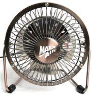 MaxxAir HVDF4 High Velocity 4-Inch Metal 5V Desk Fan with 4 Aluminum Blades N2