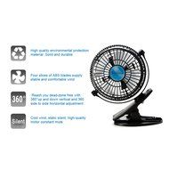 Bomwill 5-inch Clip-on Fan USB 360 Degree Tilt Adjustable Electric Personal Air-Circulator Clip fan for Desk/table... N15