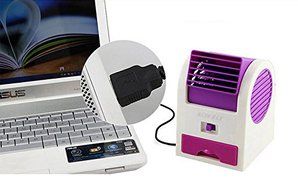 USB Mini Portable Air Conditioning Fan (Purple) N5