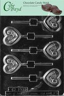 Cybrtrayd L022 Letters and Numbers Chocolate Candy Mold, No.15 Rose Heart