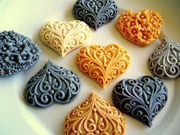 silicone mold/1 Piece heart mold 23