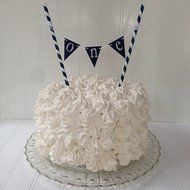 Piece of Cake Parties Birthday and Baby Shower Smash Cake, Baby Boy&#039;s First Birthday, Hello Sailor, Navy Blue...