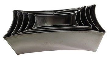 NY Cake Concave Rectangle Cutter, Set of 5