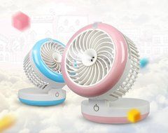 Mini Handheld USB Misting Fan Rechargeable Cooling Fan Humidification Fan Home Black N6