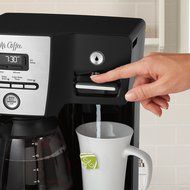Mr. Coffee BVMC-DMX85 12-Cup Programmable Coffeemaker with Integrated Hot Water Dispenser, 16-Ounce, Black/Chrome N4
