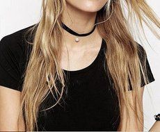 Dixperfect Vintage 90s Choker Necklaces with Pendant for Women N29