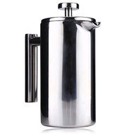 Cafetiere 1000ML Stainless Steel Insulated Coffee Tea Maker with Filter Double Wall