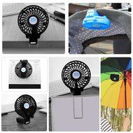 VersionTech Multipurpose Collapsible Portable Fan Outdoor Fan Clip Fan Desktop Fan(3 Speed, Black) N22