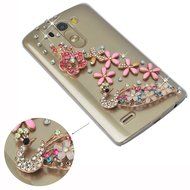 LG G5 Case, LG G5 Bling Case-Spritech(TM) 3D Handmade Colorful Diamond Bling with Butterfly Flower Decoration... N21