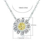 Morenitor[TM] Jewelry Earrings Stud 18k Gold-plated 100% 925 Sterling Silver Daisy Flower Stud Earring. N21