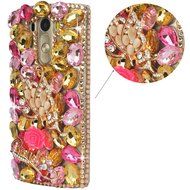 LG G5 Case, LG G5 Bling Case-Spritech(TM) 3D Handmade Colorful Diamond Bling with Butterfly Flower Decoration... N23