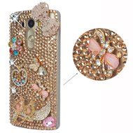 LG G5 Case, LG G5 Bling Case-Spritech(TM) 3D Handmade Colorful Diamond Bling with Butterfly Flower Decoration... N24