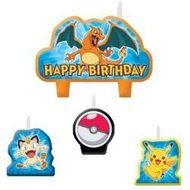 Pokemon Birthday Candles - Set of 4
