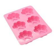 bouti1583 Silicone Cat Paw Charlotte Cake Baking Mold 1 Pcs with 6 Cavities N2