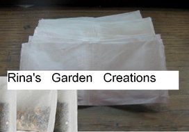 Rina&#039;s Garden Heat Sealable Empty Tea Filter Bags - 4&quot; x 5&quot; - 500 Bulk N2