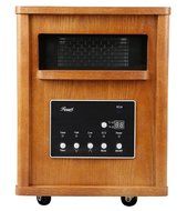 Rosewill RHWH-14002 1500 Watt Oak Wooden Cabinet Finish Room Space Heater with 6 Infrared Heating Element Tubes... N6