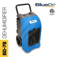 BlueDri BD-76P-RED 76-Pint AHAM High Performance Commercial Dehumidifier, Red N5