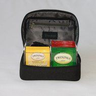 Teacaso Travel Tea Chest Organizer w/ Tea Bags and Spice Jar