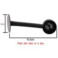 uhoMEY 2 IN 1 Coffee Scoop 10g Plastic Measuring Spoon Tamper Length 150mm