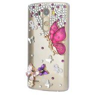 LG Stylus 2 Case,LG G Stylo 2 LS775 Case,Yaheeda Studded Rhinestone Crystal Bling Clear Hard Case Cover for LG... N46