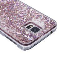 Galaxy S5 Case,Galaxy S5 Liquid Cover,PHEZEN Christmas Tree Santa Claus Design Cool Quicksand Moving Stars Bling... N31