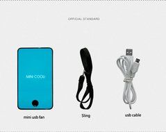 iwish The fifth generation Mini Portable USB Rechargeable Hand Held Air Conditioner Summer Cooler Fan Black N4