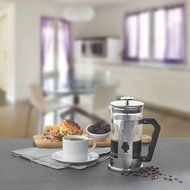 Bialetti Preziosa 8 Cup French Press Coffee Maker, Stainless Steel, Silver