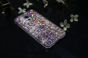 Galaxy S5 Case,Galaxy S5 Liquid Cover,PHEZEN Christmas Tree Santa Claus Design Cool Quicksand Moving Stars Bling... N32