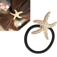 New Fashion Women's Hair Accessory Gold Metal Starfish Hair Band 1pc