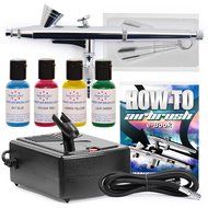 PointZero Complete Airbrush Cake Decorating Set - 4 Chefmaster Colors