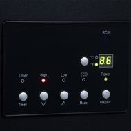 Della 1500-Watt Infrared Cabinet Large Room Heater with Remote Control, Black N6