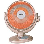 Optimus OPSH4438 H-4438 14" Oscillating Dish Heater With Remote