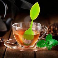 Toyofmine Tea Infuser - Set of 5 Silicone Handle Stainless Steel Strainer Drip Tray Included - Tea Steeper - Leaf... N2
