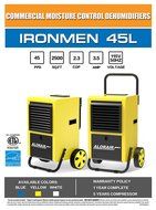 AlorAir Dehumidifier 70 Pint for Cleaning and Restoration