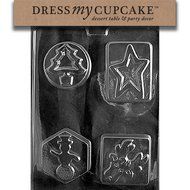 Dress My Cupcake DMCC197 Chocolate Candy Mold, Bow Package, Christmas N17