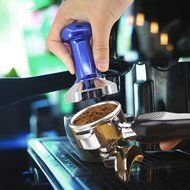 Coffee Tamper Machine,DLAND 51mm Diameter Stainless Steel Flat Base Grip Handle Bean Barista Espresso Tamper pressure...