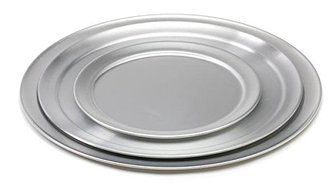 Royal Industries ROY PT 17 17" Wide-Ring Aluminum Pizza Tray