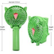 LifBetter Portable Foldable Hand Held Rechargeable USB Mini Fan for PC Desk Table Outdoor Travel (Pink), Powered... N8