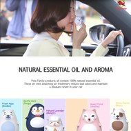Car Air Freshener [Cool Aqua] Bullsone Pola Family Refillable Vent Clip Skull + 1 Extra Refill - 100% Natural... N4
