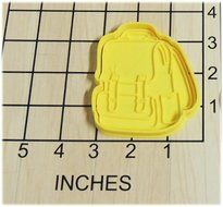 School Backpack Cookie Cutter and Stamp #1284