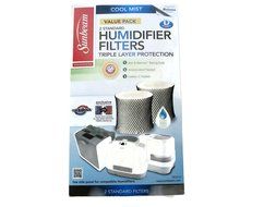 Sunbeam Cool Mist Humidifier Filter Type D (SF221)(Value Pack-2 Filters In Box)