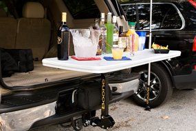 Boone Sports Fan 2 in. Tailgate Table Hitch in Gray N2