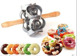 Donut Maker Cutter 6 Sides Roller Revolving Mold Doughnut Tool Fondant Cake Bread Desserts Bakery Mould DIY Home...