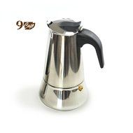 2-Cup Stove Top Espresso Pot Coffee Maker Percolator, Stainless Steel N2