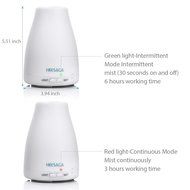 HEESAGA Aromatherapy Essential Oil Diffuser, 120ml Portable Ultrasonic Cool Mist Aroma Humidifier with 7 Changing... N3