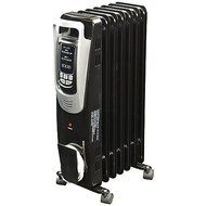 Black Modern Electric Oil-filled Radiator Heater | Contemporary Home Indoor Space Heater by the Living Room or... N5