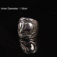IBobo 4/6Pcs Fashion Women Silver Vintage Jewelry Punk Carve Flower Ring set N6