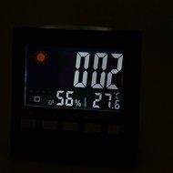 uxcell Electronic LCD Back Light Digital Alarm Snooze Temperature Humidity Meter Weather Station N2