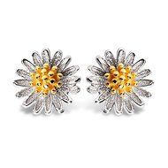 Morenitor[TM] Jewelry Earrings Stud 18k Gold-plated 100% 925 Sterling Silver Daisy Flower Stud Earring. N26